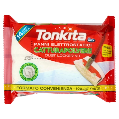 Tonkita Panni Elettrostatici Catturapolvere 14 pz